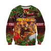 UniJames Christmas Firefighter 3D All Over Printed Shirts Hoodie