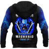 UniJames Mechanic Skull All Over Printed Hoodie For Men and Women TN