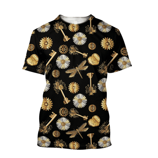 UniJames Mechanic Steampunk All Over Printed Hoodie For Men and Women TN