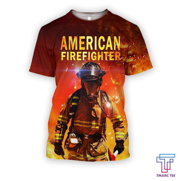 UniJames All over printed firefighter hoodie