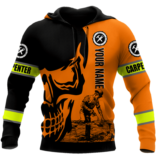 UniJames Personalized Name Carpenter Unisex Shirts Orange