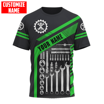 UniJames Personalized All Over Printed Mechanic Hoodie For Men and Women TN VP