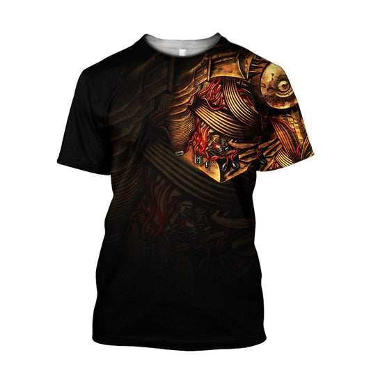 UniJames All Over Printed Steampunk Mechanic Tattoo Hoodie For Men and Women TN
