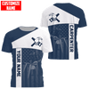 UniJames Personalized Name American Carpenter Unisex Shirts Blue