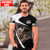 UniJames Personalized Name Carpenter Unisex Black Shirts