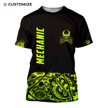 UniJames Green Steampunk Mechanic Personalized Name No