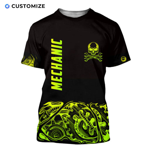 UniJames Green Steampunk Mechanic Personalized Name No