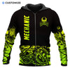UniJames Green Steampunk Mechanic Personalized Name No
