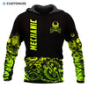 UniJames Green Steampunk Mechanic Personalized Name No