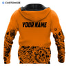 UniJames Orange Steampunk Mechanic Personalized Name Flag 3D Over Printed Shirts No