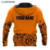 UniJames Orange Steampunk Mechanic Personalized Name Flag Shirts For Mechanic