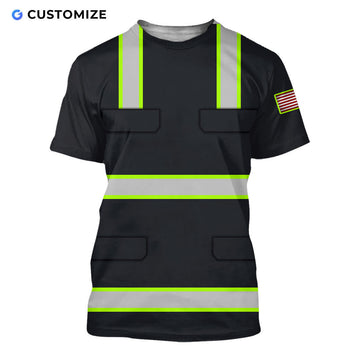 UniJames Mechanic Is Superman Personalized Name Flag 3D Over Printed Shirts No