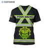UniJames Mechanic Is Superman Personalized Name Flag 3D Over Printed Shirts No