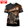 UniJames Personalized Name Carpenter Unisex Shirts Leather Texture Ver