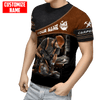 UniJames Personalized Name Carpenter Unisex Shirts Leather Texture Ver