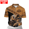 UniJames Personalized Name Carpenter Unisex Shirts Brown Leather Ver