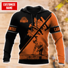 UniJames Personalized Name Carpenter Unisex Shirts Orange Tools