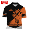 UniJames Personalized Name Carpenter Unisex Shirts Orange Tools