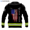 UniJames Proud To Be US Mechanic Personalized Name 3D Over Printed Shirts No