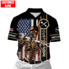 UniJames Personalized Name American Mechanic Skull Unisex Shirts
