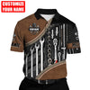 UniJames Personalized Name Mechanic Unisex Shirts Leather