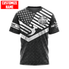 UniJames Personalized Name American Mechanic Shirts Metal