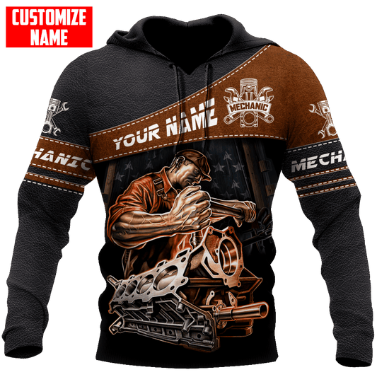 UniJames Personalized Name Mechanic Unisex Shirts