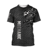 UniJames Mechanic Unisex Shirts Metal Pattern