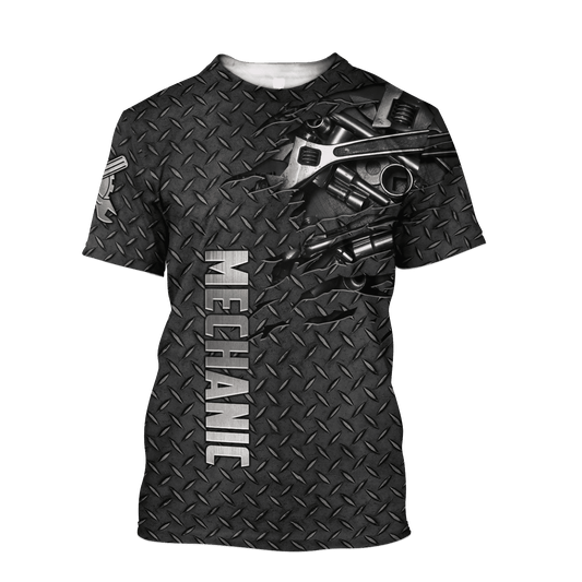 UniJames Mechanic Unisex Shirts Metal Pattern