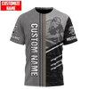 UniJames Personalized Name Mechanic Unisex Shirts Metal Pattern