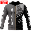 UniJames Personalized Name Mechanic Unisex Shirts Metal Pattern