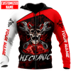 UniJames Personalized Mechanic Skull Unisex Shirts