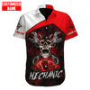 UniJames Personalized Mechanic Skull Unisex Shirts