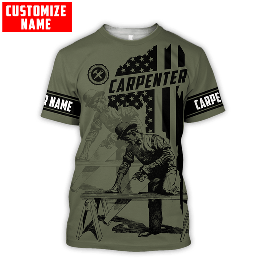 UniJames Personalized Name Carpenter Unisex Shirts