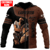UniJames Personalized Name Carpenter Unisex Shirts Leather Texture