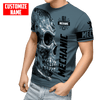 UniJames Personalized Name Mechanic Skull Just The Tip I Promise Unisex Shirts Blue