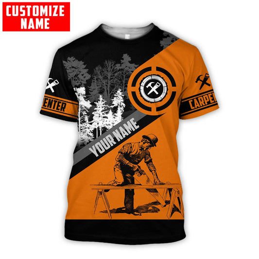 UniJames Customized name Carpenter Shirts