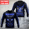 UniJames Personalized Mechanic All Over Printed Hoodie For Men and Women TN