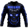 UniJames Personalized Mechanic All Over Printed Hoodie For Men and Women TN