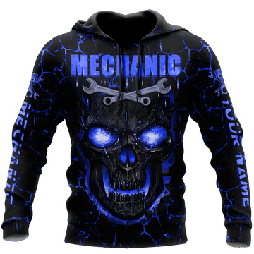 UniJames Personalized Mechanic All Over Printed Hoodie For Men and Women TN