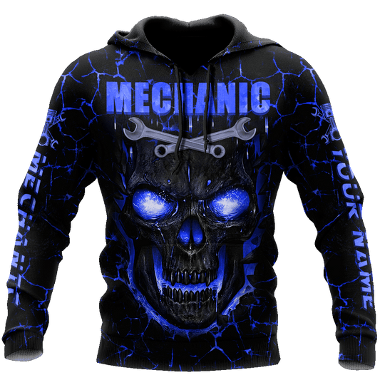 UniJames Personalized Mechanic All Over Printed Hoodie For Men and Women TN