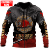 UniJames Customize Name Firefighter Unisex Shirts