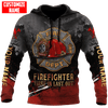 UniJames Customize Name Firefighter Unisex Shirts
