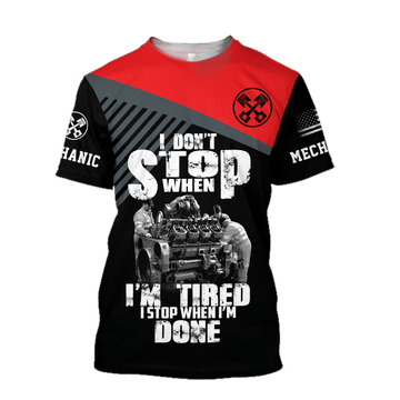 UniJames Mechanic I Stop When I'm Done Hoodie For Men and Women TN