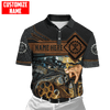 UniJames Personalized Name Mechanic Shirts Leather Metal Pattern