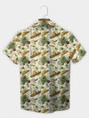 UniJames Green Dino Pizza Party Hawaiian Shirt