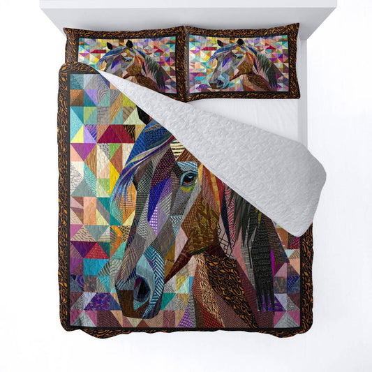 Uni All Season Quilt 3-Piece Set Gorgeous Horse