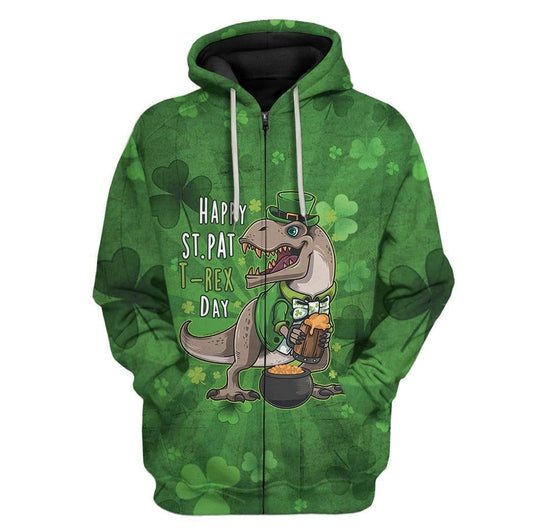 Uni Happy St Pattrex Day 3D Shirt