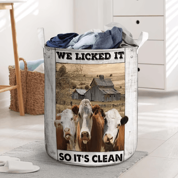 Uni Hereford Cow Laundry Basket