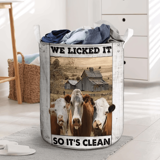 Uni Hereford Cow Laundry Basket